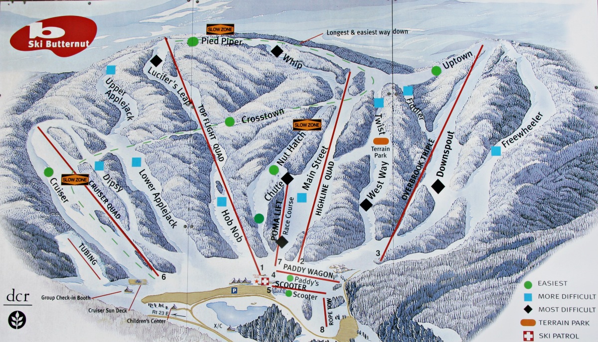 Ski Butternut Trail Map