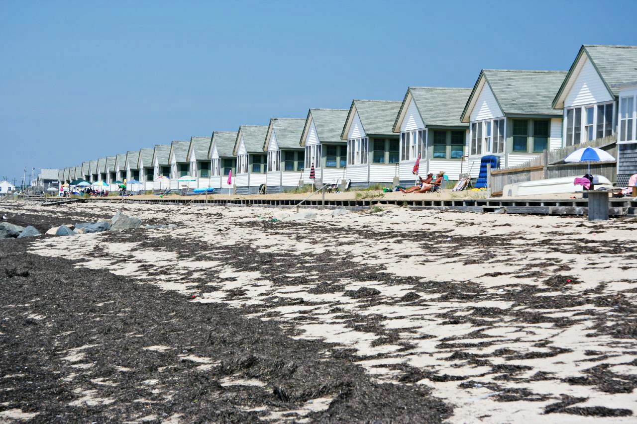 Beach & cottages, Truro, Cape Cod MA