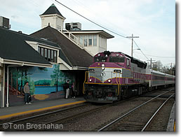 MBTA Commuter Rail train at Concord MA