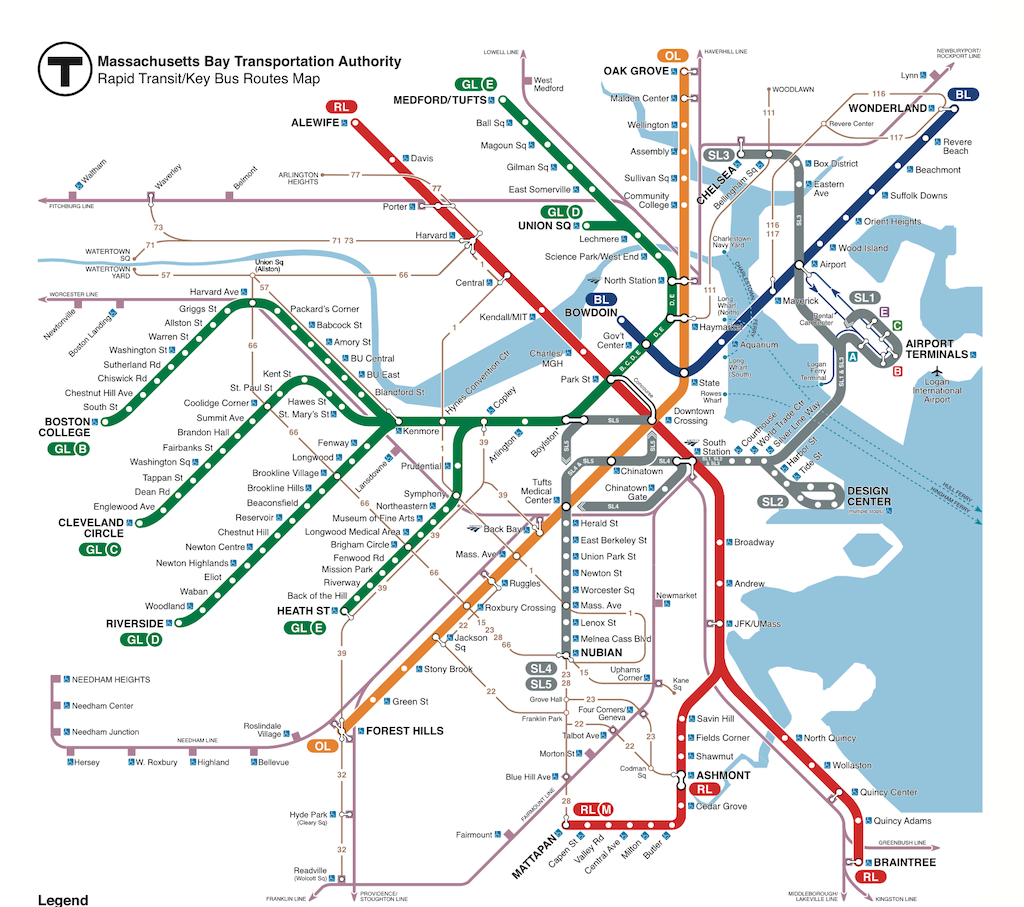 MBTA Subway Map