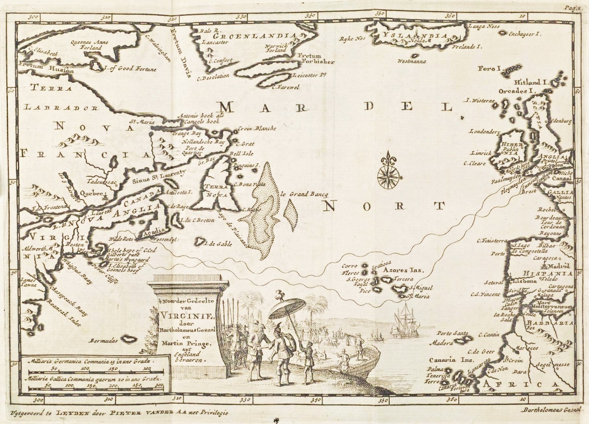 Expedition map of Gosnold & Pringe