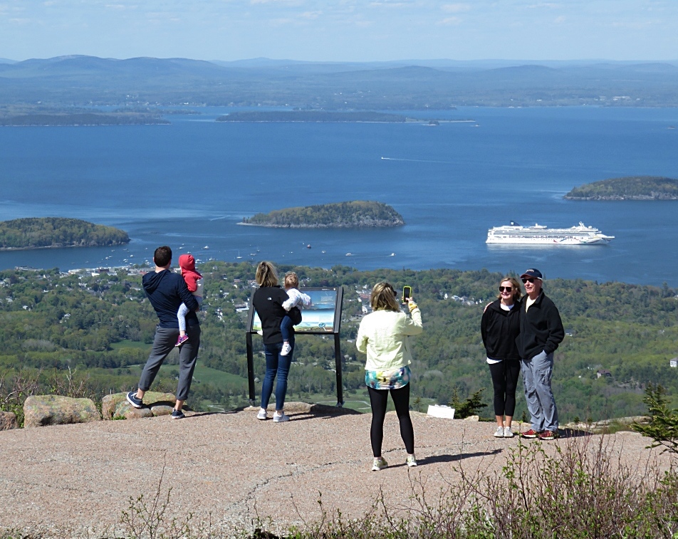 View of Frenchman Bay from Cadillac Mountain, Acadia National Park, Maine