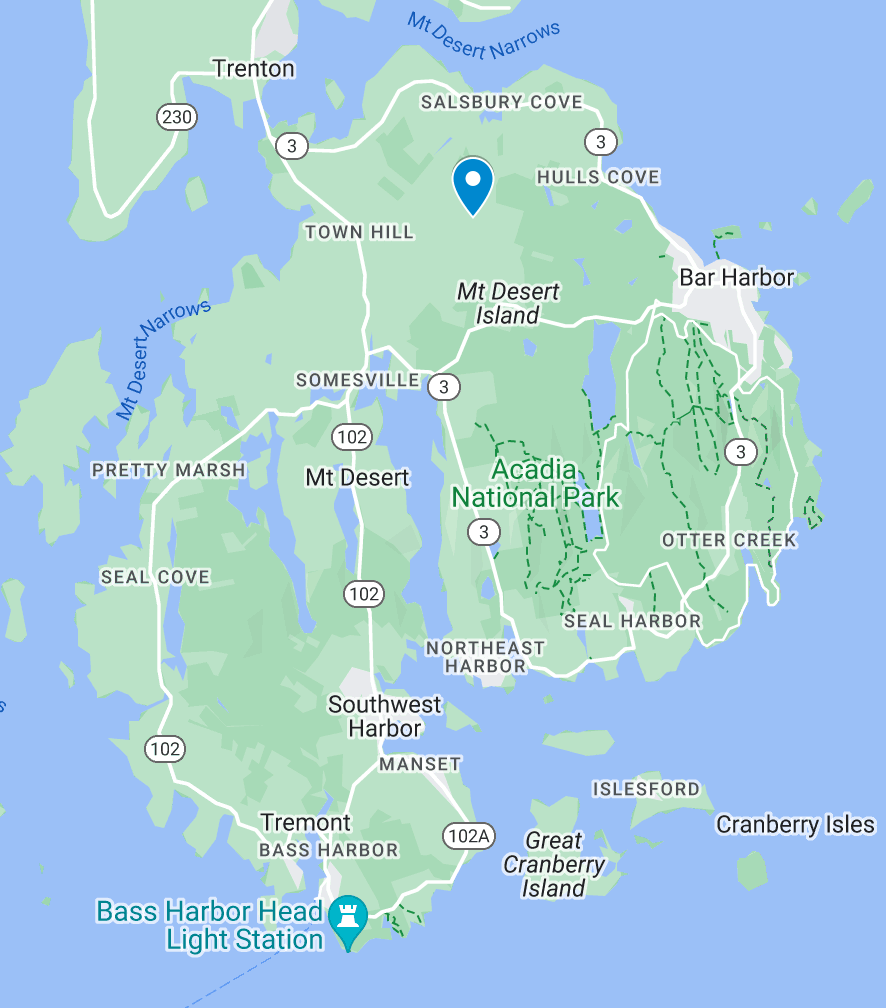 Mount Desert Island Map