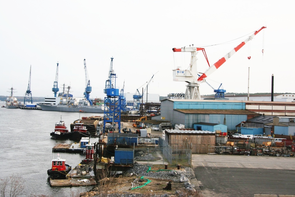 Bath Iron Works shipyard, Bath ME