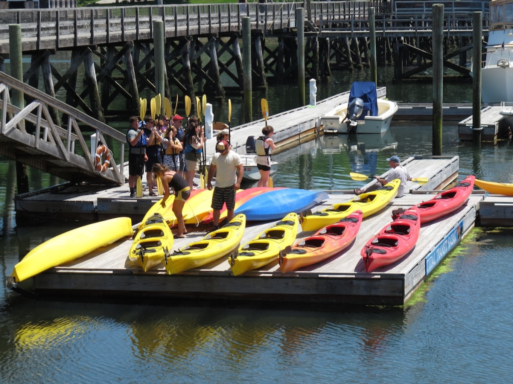 Kayaker at Boothbay Harbor, Maine