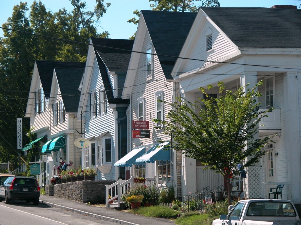 Houses on Main St, Blue Hill ME