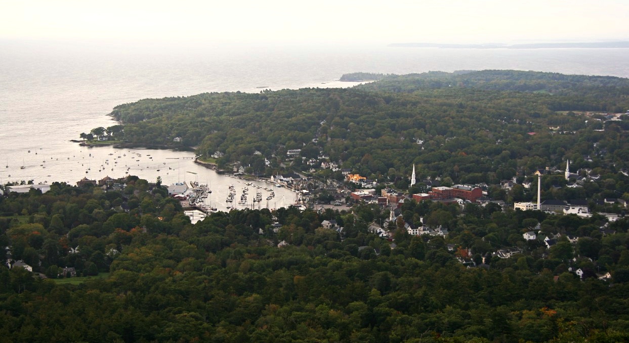 View of Camden ME from Mount Battie