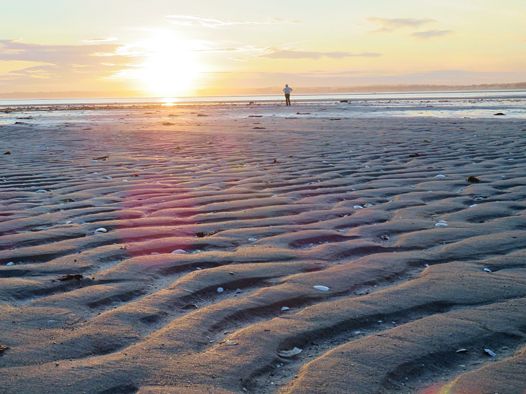 Sunset on Western Beach, Prouts Neck, Scarborough, Maine