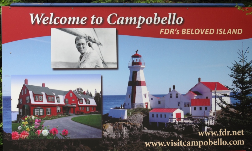 Roosevelt Campobello International Park sign