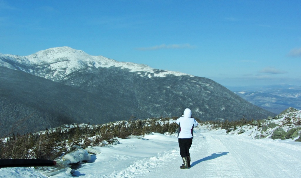 View from Mt Washington in winter