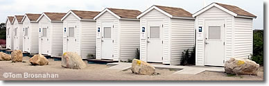 Composting toilets at Charlestown Breachway State Beach