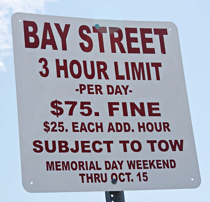 Parking sign, Galilee RI